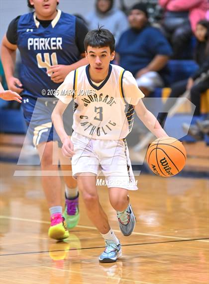 Thumbnail 2 in Bourgade Catholic vs. Parker photogallery.