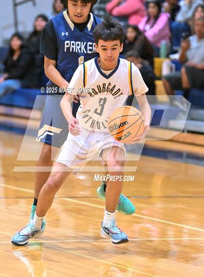 Thumbnail 2 in Bourgade Catholic vs. Parker photogallery.