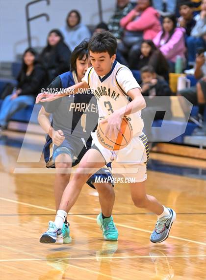 Thumbnail 3 in Bourgade Catholic vs. Parker photogallery.