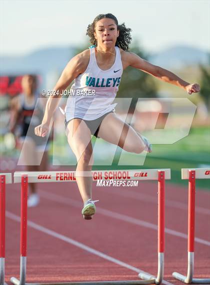 Thumbnail 2 in Fernley Invitational (300M Hurdles) photogallery.