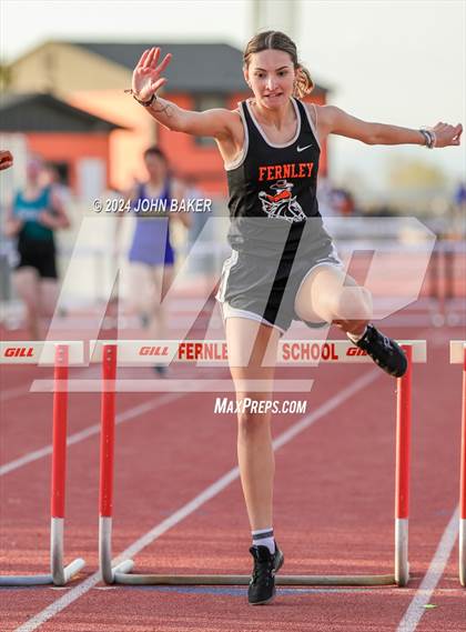 Thumbnail 2 in Fernley Invitational (300M Hurdles) photogallery.