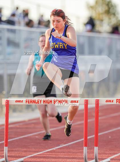 Thumbnail 3 in Fernley Invitational (300M Hurdles) photogallery.