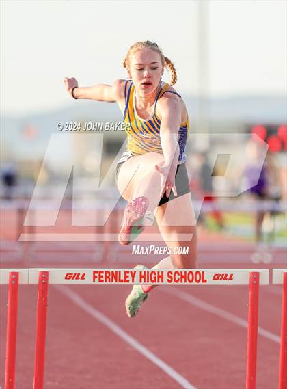Thumbnail 2 in Fernley Invitational (300M Hurdles) photogallery.