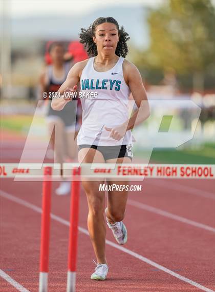 Thumbnail 1 in Fernley Invitational (300M Hurdles) photogallery.
