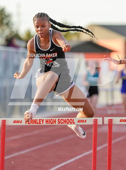 Thumbnail 1 in Fernley Invitational (300M Hurdles) photogallery.