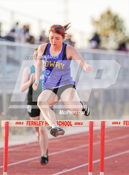 Thumbnail 1 in Fernley Invitational (300M Hurdles) photogallery.