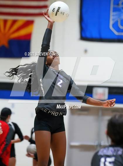Thumbnail 1 in Notre Dame Prep vs. Perry photogallery.
