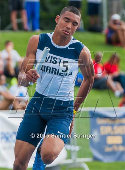 Thumbnail 1 in CIF State Track & Field Championships (Boys Track Prelims) photogallery.