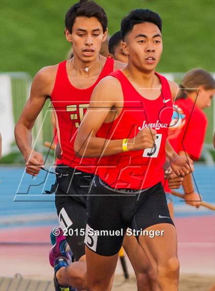 Thumbnail 1 in CIF State Track & Field Championships (Boys Track Prelims) photogallery.