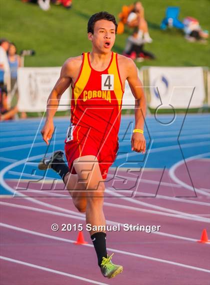 Thumbnail 3 in CIF State Track & Field Championships (Boys Track Prelims) photogallery.