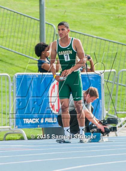 Thumbnail 1 in CIF State Track & Field Championships (Boys Track Prelims) photogallery.