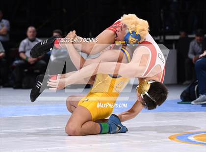 Thumbnail 3 in CIF State Boys Wrestling Championships (126-170 Finals) photogallery.