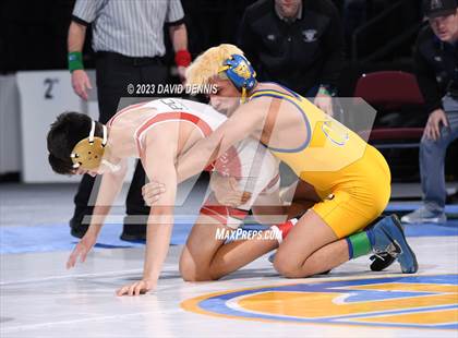 Thumbnail 2 in CIF State Boys Wrestling Championships (126-170 Finals) photogallery.