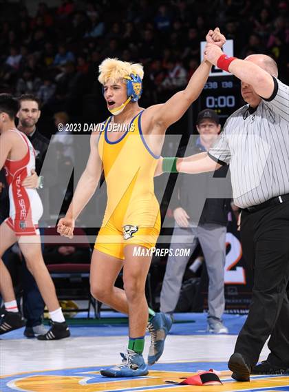 Thumbnail 2 in CIF State Boys Wrestling Championships (126-170 Finals) photogallery.