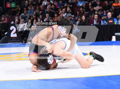 Thumbnail 3 in CIF State Boys Wrestling Championships (126-170 Finals) photogallery.
