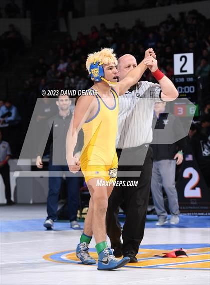 Thumbnail 3 in CIF State Boys Wrestling Championships (126-170 Finals) photogallery.