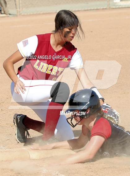 Thumbnail 1 in Monte Vista vs Liberty (Livermore Stampede) photogallery.