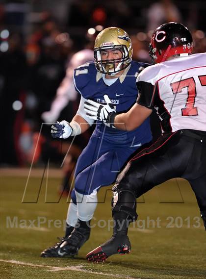 Thumbnail 3 in Centennial vs. St. John Bosco (CIF SoCal Regional Open Division Final) photogallery.