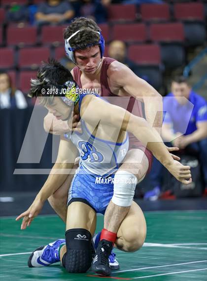 Thumbnail 1 in  CIF State Boys Wrestling Championships (Round 1) photogallery.