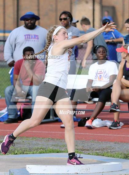Thumbnail 2 in VHSL Region 6A North Championships (Girls Field Events) photogallery.