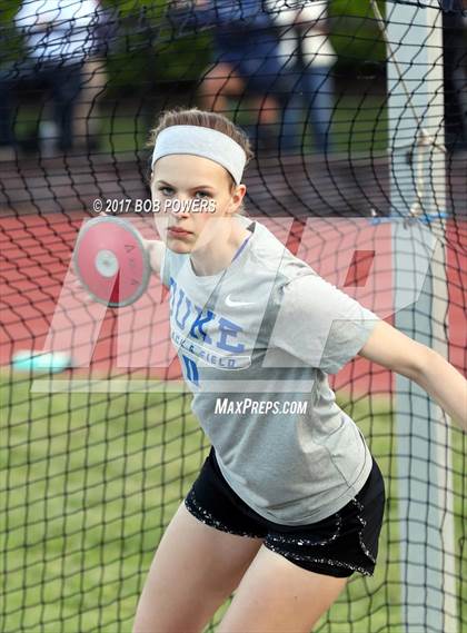 Thumbnail 1 in VHSL Region 6A North Championships (Girls Field Events) photogallery.