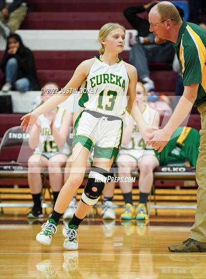 Thumbnail 1 in Eureka vs. Owyhee (NIAA 1A East Girls Semifinals) photogallery.