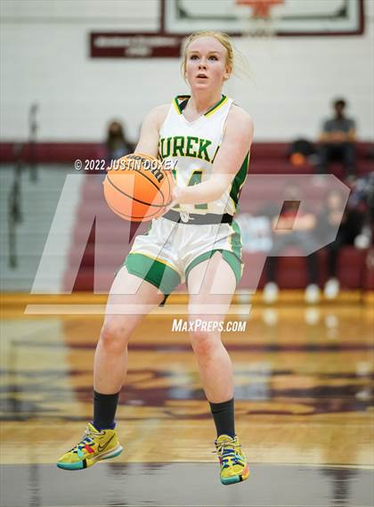 Thumbnail 2 in Eureka vs. Owyhee (NIAA 1A East Girls Semifinals) photogallery.