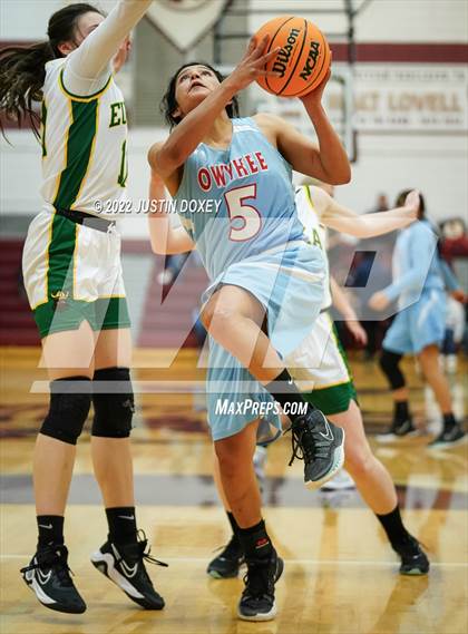 Thumbnail 1 in Eureka vs. Owyhee (NIAA 1A East Girls Semifinals) photogallery.