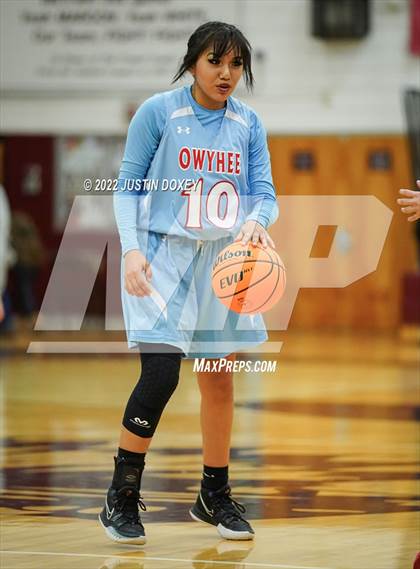 Thumbnail 3 in Eureka vs. Owyhee (NIAA 1A East Girls Semifinals) photogallery.