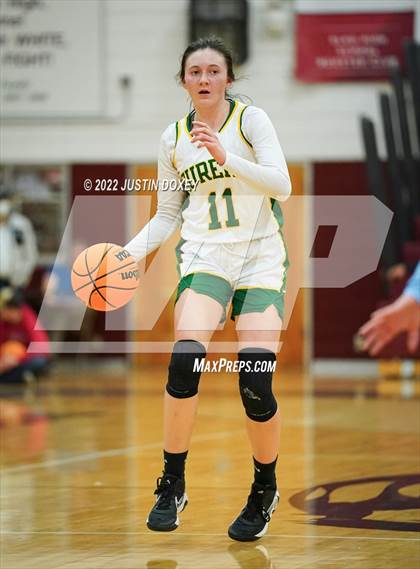 Thumbnail 3 in Eureka vs. Owyhee (NIAA 1A East Girls Semifinals) photogallery.