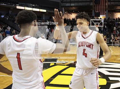 Thumbnail 3 in Cooper vs Newport (2023 9th Region Boys Basketball Tournament) photogallery.