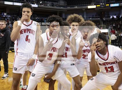 Thumbnail 2 in Cooper vs Newport (2023 9th Region Boys Basketball Tournament) photogallery.