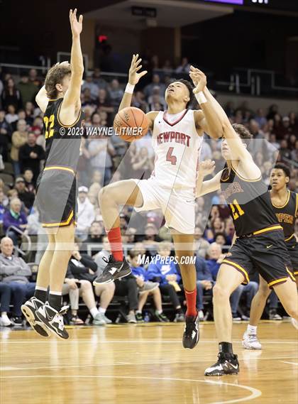 Thumbnail 2 in Cooper vs Newport (2023 9th Region Boys Basketball Tournament) photogallery.