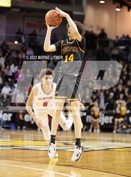 Thumbnail 2 in Cooper vs Newport (2023 9th Region Boys Basketball Tournament) photogallery.