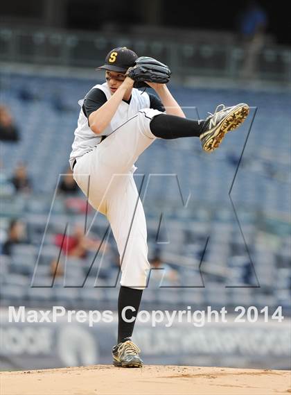 Thumbnail 2 in Beach Channel vs Bronx High School of Science (PSAL Class B Final) photogallery.