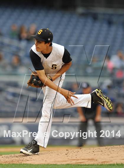 Thumbnail 2 in Beach Channel vs Bronx High School of Science (PSAL Class B Final) photogallery.