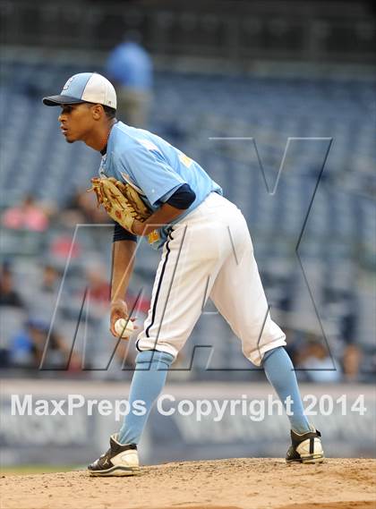 Thumbnail 3 in Beach Channel vs Bronx High School of Science (PSAL Class B Final) photogallery.