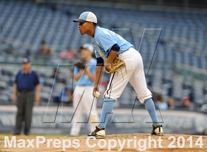 Thumbnail 2 in Beach Channel vs Bronx High School of Science (PSAL Class B Final) photogallery.
