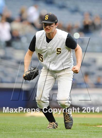 Thumbnail 2 in Beach Channel vs Bronx High School of Science (PSAL Class B Final) photogallery.
