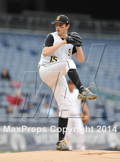 Thumbnail 2 in Beach Channel vs Bronx High School of Science (PSAL Class B Final) photogallery.