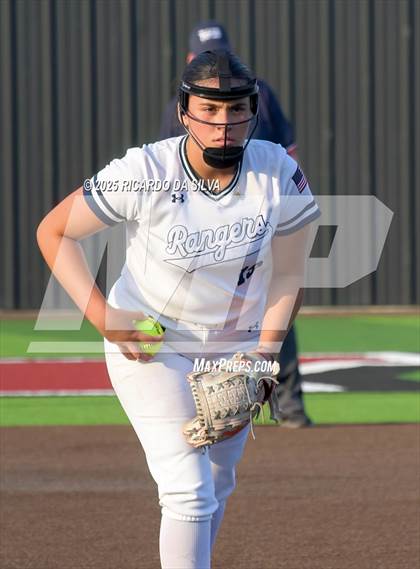 Thumbnail 1 in Barbers Hill vs. Smithson Valley (UIL Softball 5A D1 Semifinal) photogallery.