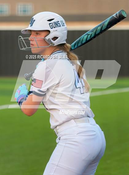 Thumbnail 3 in Barbers Hill vs. Smithson Valley (UIL Softball 5A D1 Semifinal) photogallery.