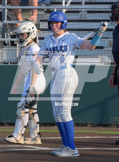Thumbnail 3 in Barbers Hill vs. Smithson Valley (UIL Softball 5A D1 Semifinal) photogallery.