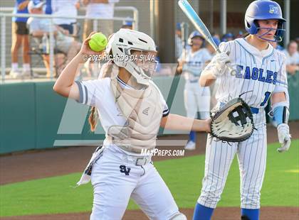 Thumbnail 2 in Barbers Hill vs. Smithson Valley (UIL Softball 5A D1 Semifinal) photogallery.