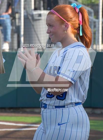 Thumbnail 3 in Barbers Hill vs. Smithson Valley (UIL Softball 5A D1 Semifinal) photogallery.