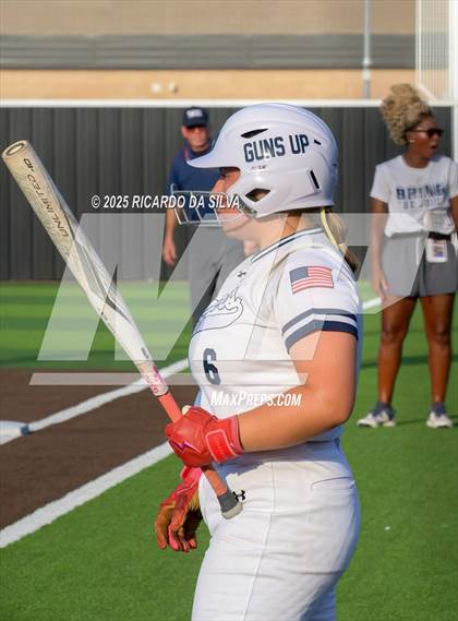 Thumbnail 3 in Barbers Hill vs. Smithson Valley (UIL Softball 5A D1 Semifinal) photogallery.