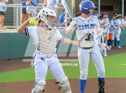 Thumbnail 2 in Barbers Hill vs. Smithson Valley (UIL Softball 5A D1 Semifinal) photogallery.