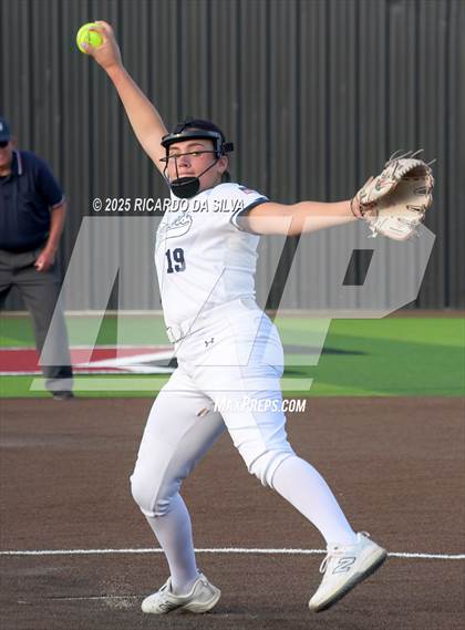 Thumbnail 1 in Barbers Hill vs. Smithson Valley (UIL Softball 5A D1 Semifinal) photogallery.