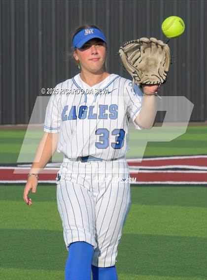 Thumbnail 1 in Barbers Hill vs. Smithson Valley (UIL Softball 5A D1 Semifinal) photogallery.