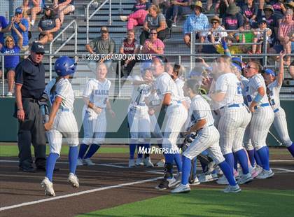 Thumbnail 1 in Barbers Hill vs. Smithson Valley (UIL Softball 5A D1 Semifinal) photogallery.